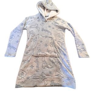 Wizarding World Harry Potter Hedwig Womens Fleece Loungewear Medium Hoodie Robe